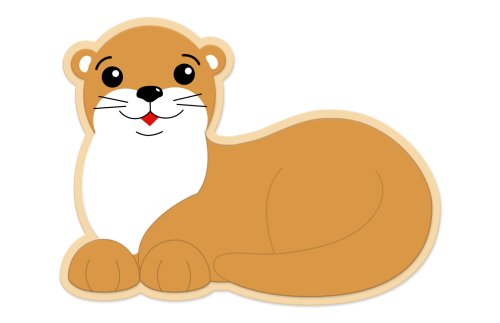 Декорация "Выдра" 81х62 см 46725