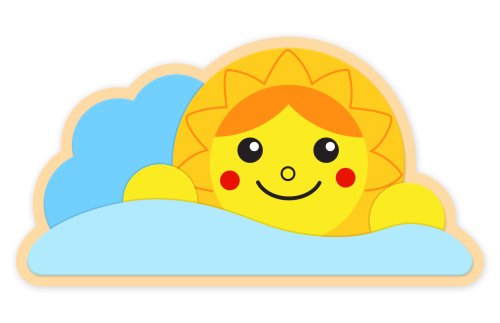 Декоративная арка "Веселое Солнышко" 78х42 см 46728