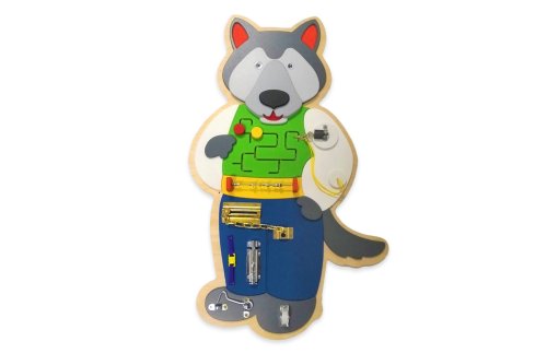 Бизиборд "Волчок-серый бочок" 47004