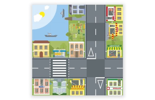 Поле для многофункционального стола «Город» 75х75см 24222ПР