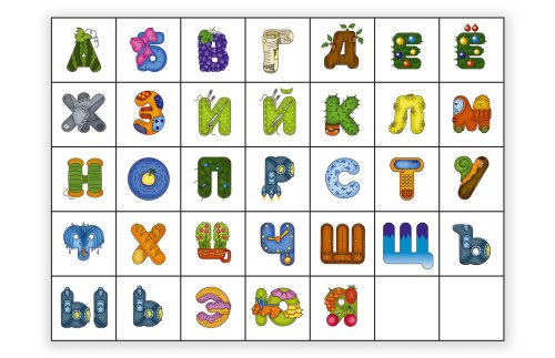 Поле для многофункционального стола «Алфавит» 105х75 см 24218ПР