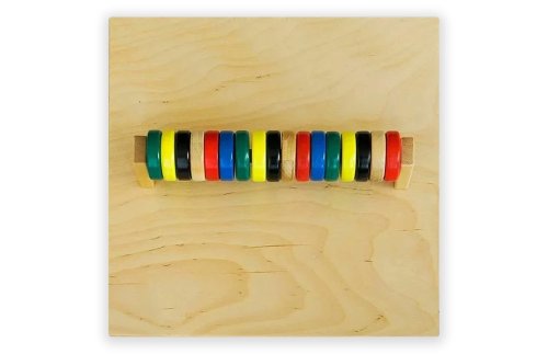 Тактильно-развивающая панель «Цветные круги»  32074ПР