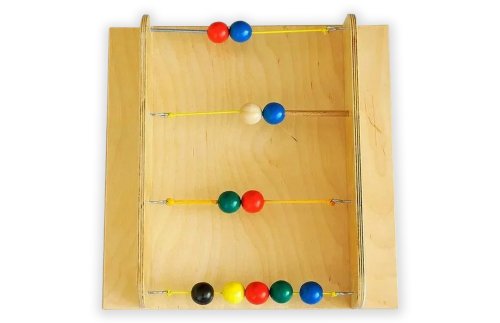 Тактильно-развивающая панель с текстурами «Цветные шарики» 32084ПР