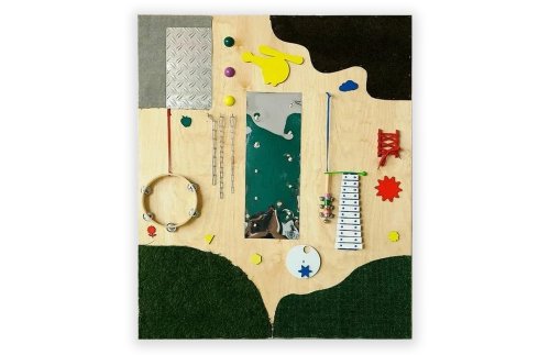 Акустическая настенная тактильная панель «Любим музыку» 32086ПР