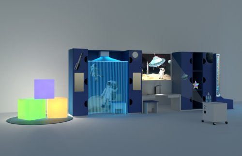 Сенсорный комплекс для кабинета психолога "Открытый космос" 211АЛ