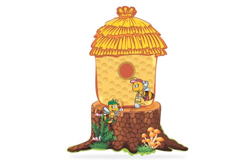 Декорация настенная "Улей 2 пчелы" 38576-2