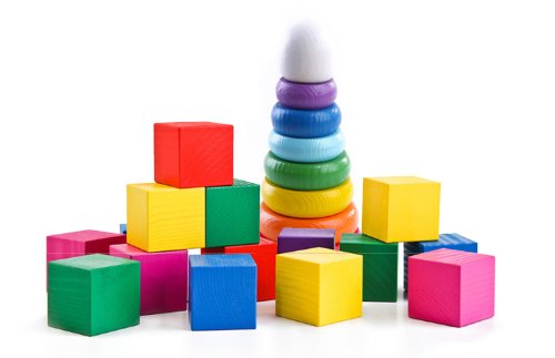 Обучающий комплект Пирамиды и кубики / в системе хранения 8711Р