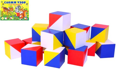 Альбом с заданиями к кубикам Никитина Сложи узор для малышей 43058Р