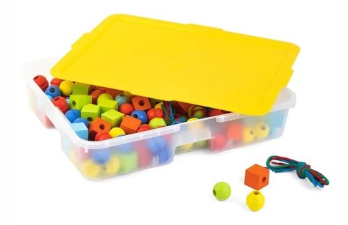 Конструктор - шнуровка Геометрия 200 деталей / в системе хранения Игротека 7705рос