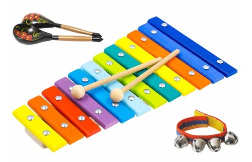 Комплект детских музыкальных инструментов №8 в системе хранения. Для средних и старших групп. 8433Р