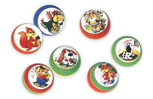 Комплект резиновых  мячей д125мм 16 шт / в системе хранения 8246Р