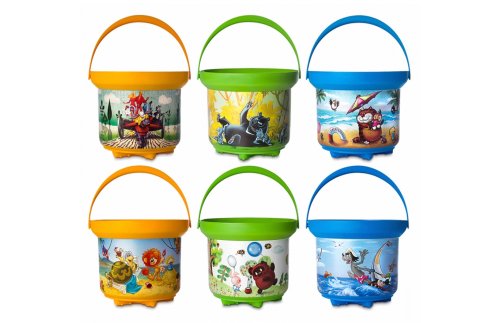 Комплект ведер 2 л с красочной этикеткой / 6 шт 8044Р