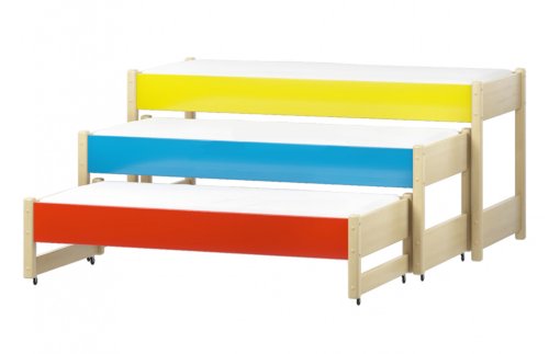 Кровать ЭКО трехъярусная трансформер (выкатная) РСС38