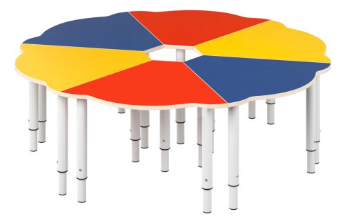 Стол 6-ти секционный «Ромашка» модульный РСС67