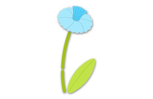 Декорация "Василек" 46х113 см 48646