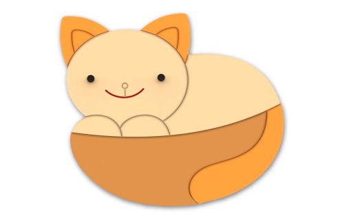 Декорация "Кот в корзине" 42х37 см 48651