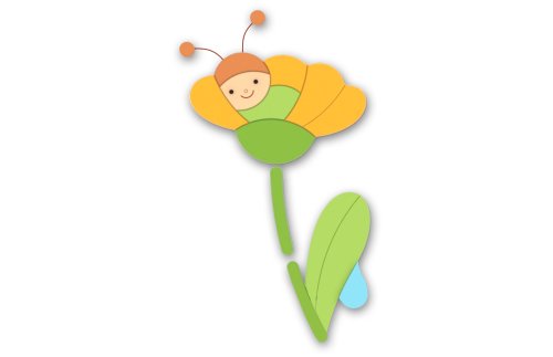 Декорация "Жук в цветке" 66х115 см 48663