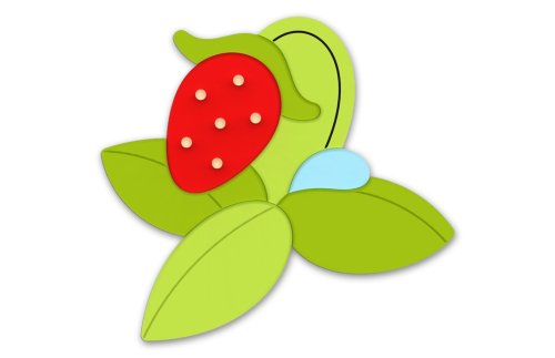 Декорация "Ягода" 43х38 см 48675