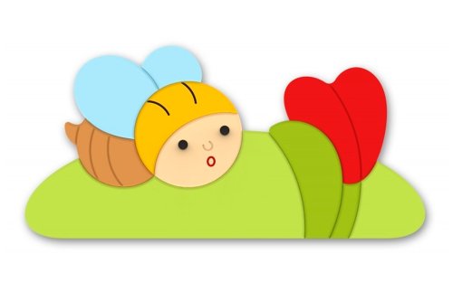 Декоративная арка "Удивленная пчела" 58х28 см 48676