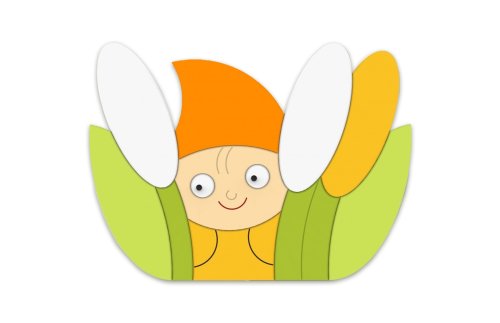 Декорация "Лепрекон в камышах" 78х58 см 46742