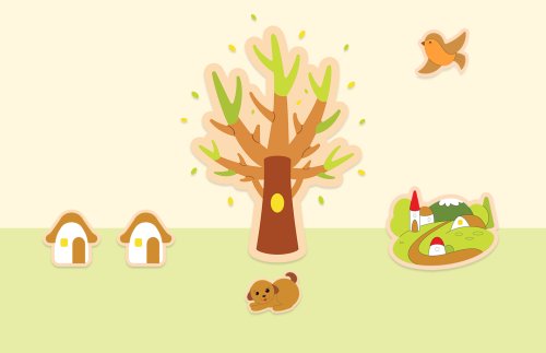 Комплект декораций "Деревушка" 49621