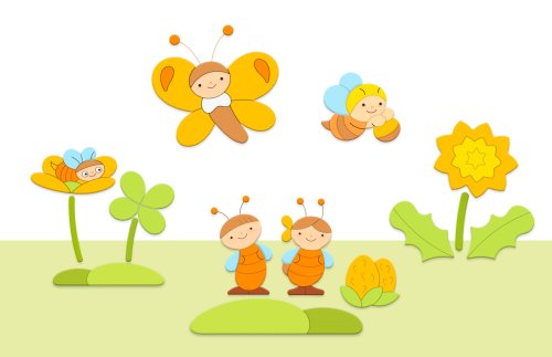 Комплект декораций "На полянке" 49637