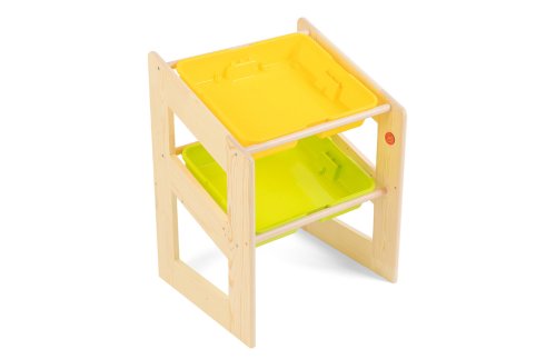 Стеллаж наклонный 680х2 контейнера с комплектом контейнеров №1 / система хранения Игротека 8342рос