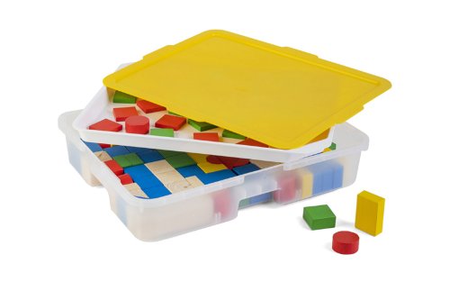 Деревянный конструктор Геометрические фигуры / 130 деталей в системе хранения Игротека 7710рос