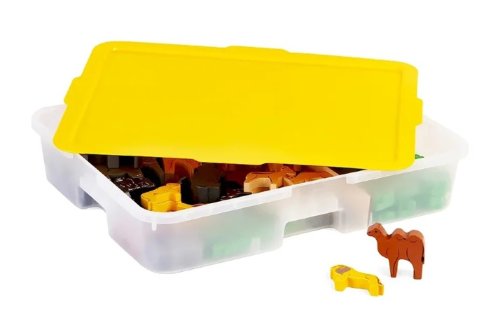 Деревянный конструктор Дикие животные / 109 деталей в системе хранения Игротека 7719рос