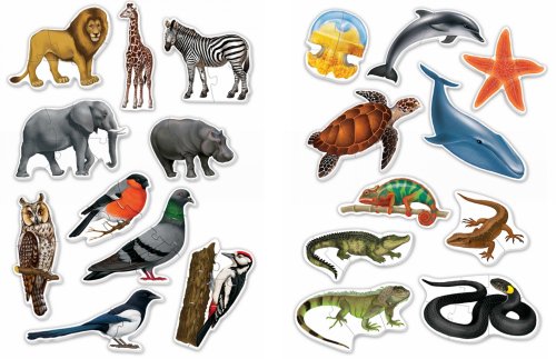 Пазлы Окружающий мир, Домашние, Дикие животные / в системе хранения Игротека 7210рос