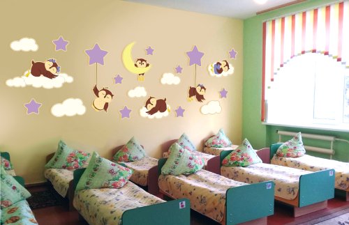 Комплект декораций для спальни "Совята", 6 метров 50001