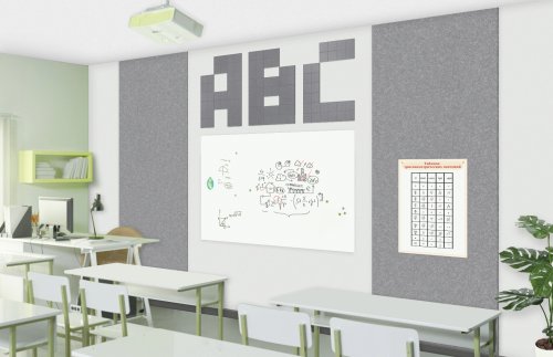 Оформление зоны доски "АВС grey" ЗД-16