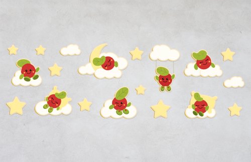 Комплект декораций для спальни "Бруснички" 6 метров 50231