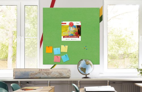 Стенд из эко-войлока 120х120 см. Салатовый ЭС14.120120