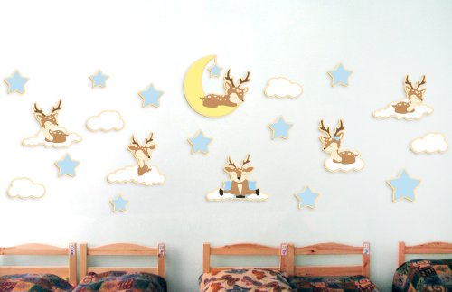Комплект декораций для спальни "Оленята" 6 метров 50393