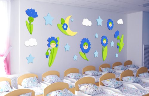 Комплект декораций для спальни "Васильки" 6 метров 50802