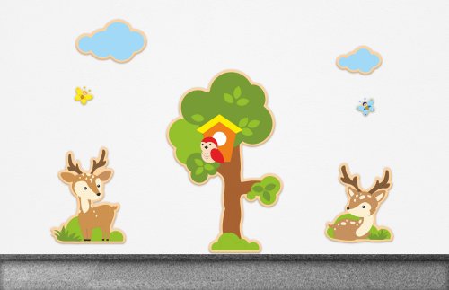 Комплект декораций "Дерево и Олени" 50919