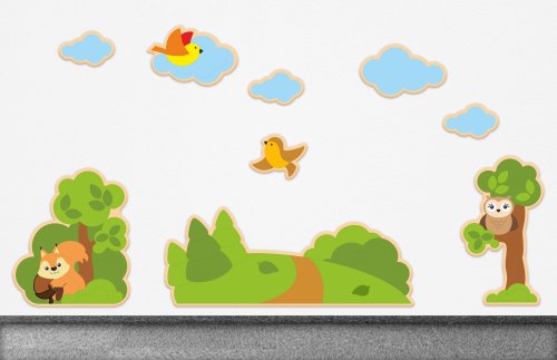 Комплект декораций "У лесной дороги" 50921