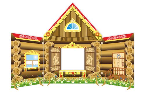 Двусторонняя декорация "Теремок" зима-лето 50926