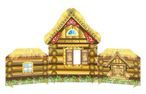 Двусторонний игровой мебельный элемент "Теремок" внутри-снаружи 51486