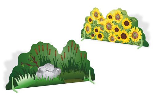 Двусторонняя напольная декорация "Камыши-подсолнухи" 51496