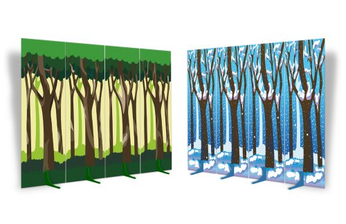 Двусторонняя декорация "Лес. Лето-Зима"  51501