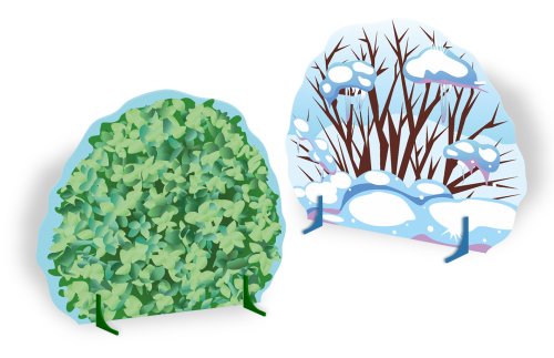 Двусторонняя декорация "Куст. Лето-Зима"  51509