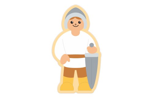  Декорация "Богатырь" 51х92 см 51518