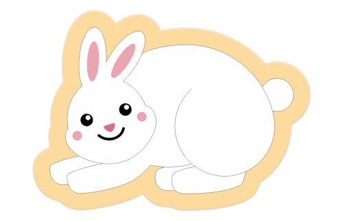  Декорация "Зайчик" 46х33 см 51525