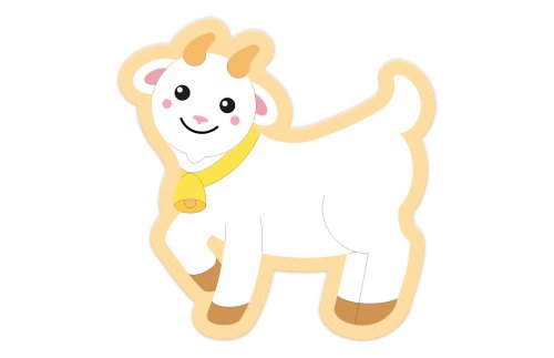 Декорация "Козочка" 53х54 см 51529