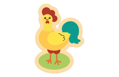 Декорация "Петушок" 38х54 см 51535