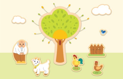 Комплект декораций "Коза-дереза" 51548