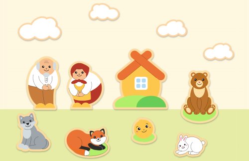 Комплект декораций "Колобок" 51550