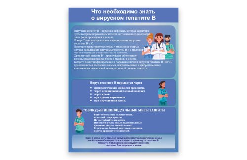Стенд "Вирусный гепатит В" 51810
